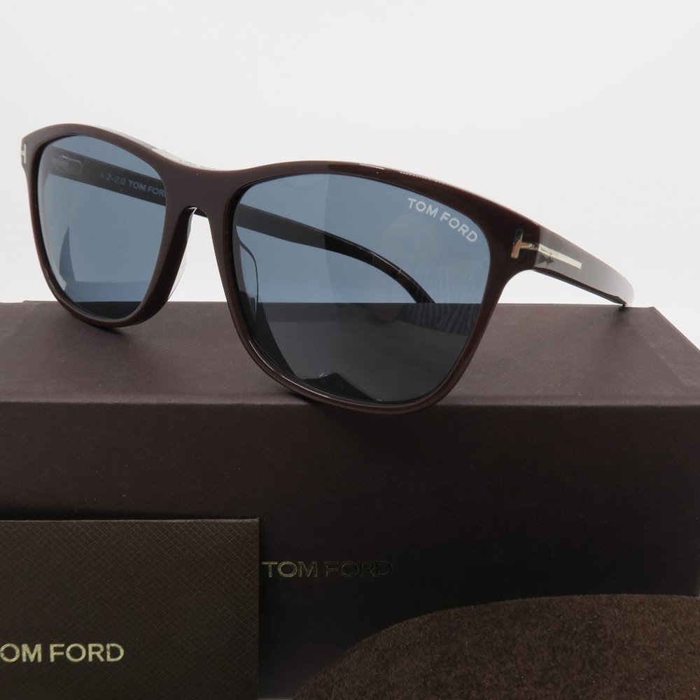 Tom Ford TF629 48V 58mm NICOLO Brown/Blue Lens Men's New Sunglasses